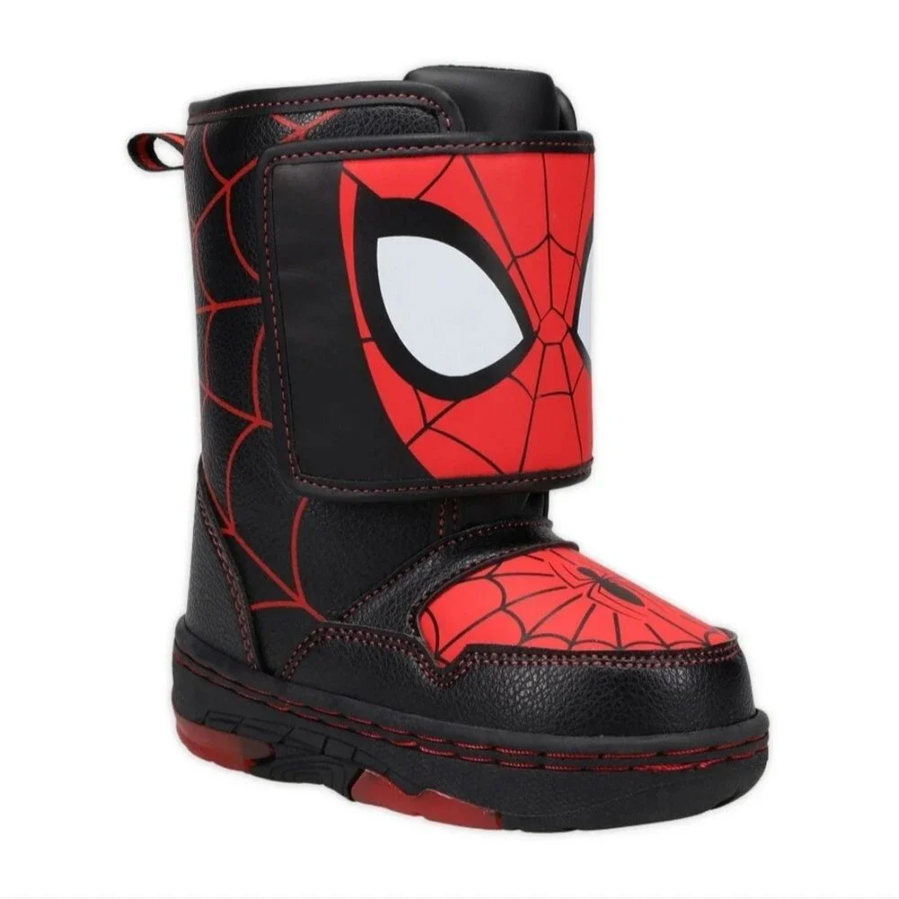 Spider-Man by Marvel Toddler Boys Winter Light-up Mid-Calf Boot Size 6